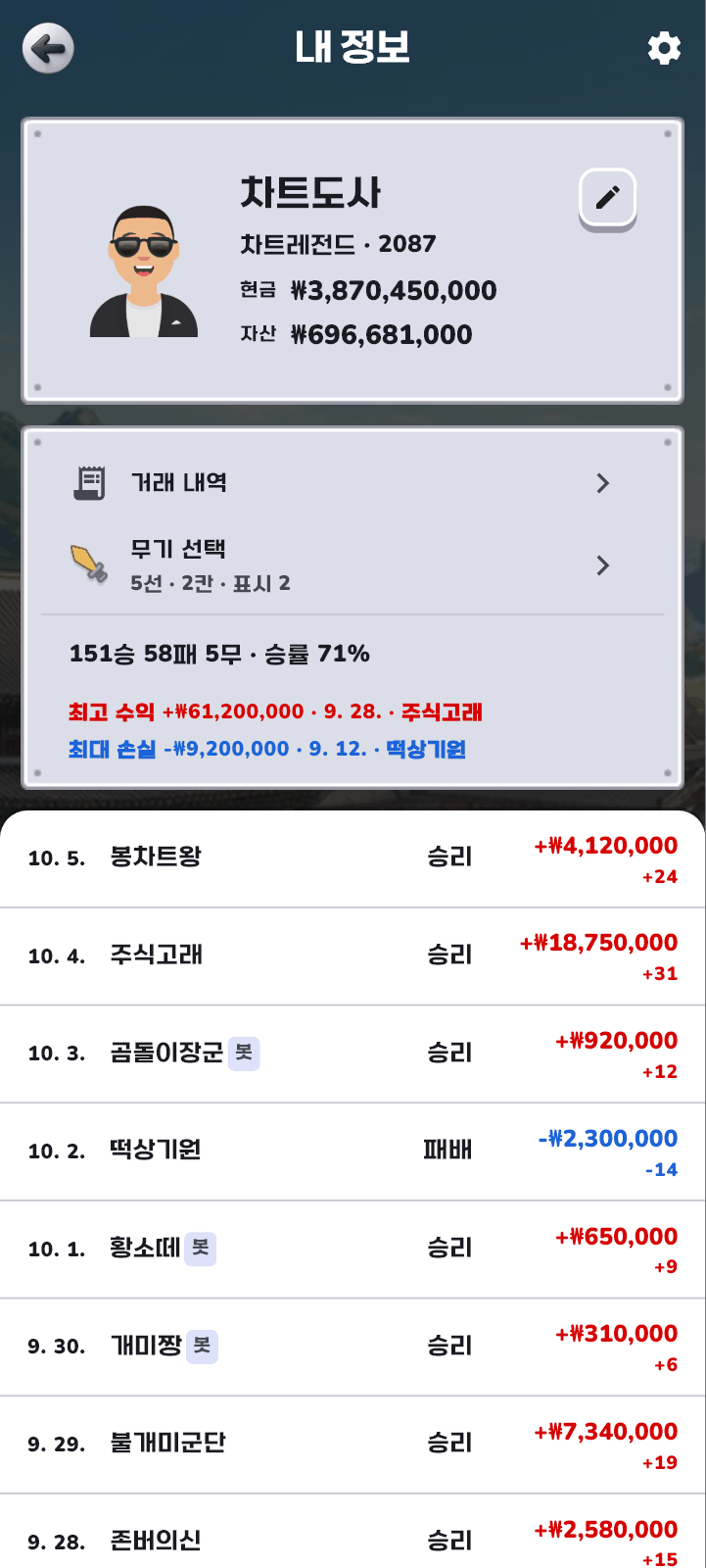 내 정보